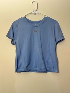 New Balance Women's Sky Blue Performance Short Sleeve Tee